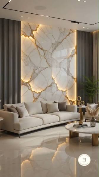 A Statement Wall Can Transform An Entire Living Room., Designed With Premium Finishes, Elegant Textures, And Timeless Details To Create A Space That Feels Truly Luxurious., Follow For More Luxury ...