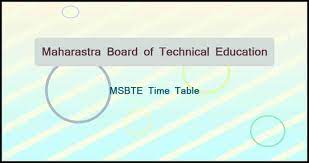 Msbte Time Table 2021 Modification In Winter Exam Time Table 2020