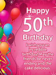 Hope you have a wonderful birthday! Happy 50th Birthday Messages With Images Birthday Wishes And Messages By Davia