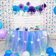 Frozen Birthday Party Set Birthday Cake Designs Happy Birthday Banner Diy Birthday Theme Decoration Birthday Decorations Birthday Party Decorations