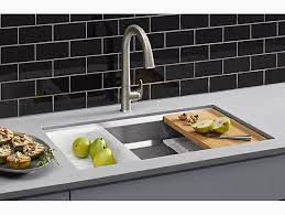 Maybe you would like to learn more about one of these? Prolific Undermount Stainless Steel Workstation Kitchen Sink W Accessories K 23651 Kohler Kohler