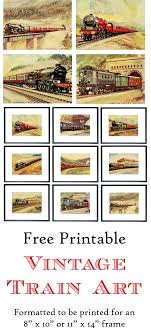 Free Printable Vintage Train Art Vintage Train Train Art Train Room Decor