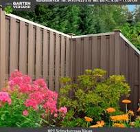 MEIN GARTEN VERSAND Braunes WPC Zaun-Element im Maß 90 x 180 ...