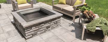 Fire poker and fire bowl. Ep Henry Cast Stone Wall Square Fire Pit Kit Angerstein S Builder S Supply Lighting Design Center