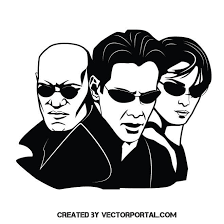 Matrix Movie Vector Image Pop Art Comic Vector Portrait Art