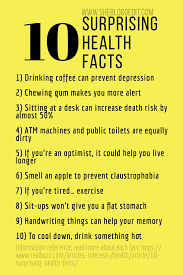 By taking small steps toward living a healthy life, like making healthy food choices, being physically active on a regular basis, maintaining a healthy body weight, giving your body the gift good sleep, and not using tobacco products, the s. 50 Health Facts Ideas Health Facts Health Health Tips