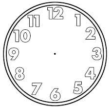 These blank clock faces can be used to teach and guide children how to properly read and tell time. Blank Clock Face Clip Art 001 Blank Clock Faces Clock Face Printable Blank Clock