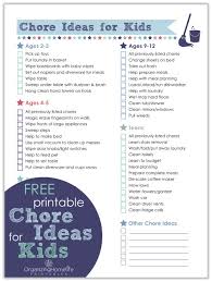 24 Punctilious Chore List Ideas For Kids