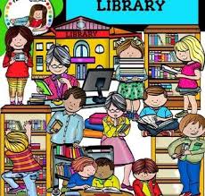 Library Clip Art Set Contains 28 Image Files Which Includes 14 Color Images And 14 Black White Images In Png Clip Art Art Set Kids Reading
