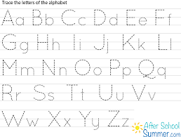 Printable Traceable Alphabet Chart For Upper And Lower Case