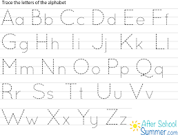 printable traceable alphabet chart for upper and lower case