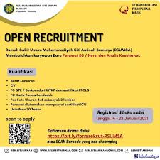 Smk muhammadiyah 5 babat adalah sekolah terakreditasi a ( unggul ) yang berada di kecamatan babat, kabupaten lamongan yang beralamatkan jl. Lowongan Kerja Rsu Muhammadiyah Siti Aminah Bumiayu Januari 2021