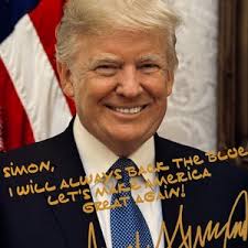 Personalized President Donald Trump Gold Autographed 8x10 Photo