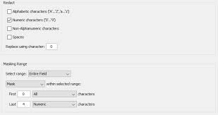 Abc123def234 would contain 4 bad characters 1, 2, 3 and 4) the 100 limit is the maximum number of recursions allowed in a with statement, but this doesn't impose a limit on the number of rows to process, which is only limited by the memory available. Filemasker Data Masking Software User Guide