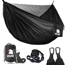 Amazon.com: Covacure Camping Hammock - Lightweight Double Hammock, Hold Up  to 772lbs, Portable Hammocks for Indoor, Outdoor, Hiking, Camping,  Backpacking, Travel, Backyard, Beach(Black) : Sports & Outdoors