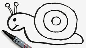 How To Draw A Cartoon Snail Easy Doodle For Girls Boys 51 Simple Doodles Drawings Easy Drawings For Kids