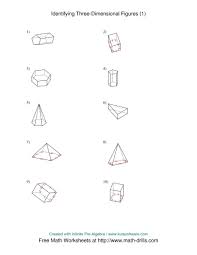 The Identifying Prisms And Pyramids A Math Worksheet From The Geometry Worksheets Page At Math Drills Com Geometry Worksheets Worksheets Worksheet Template