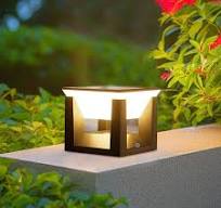 Solar Powered Outdoor Post Light | Modern Waterproof Column ...