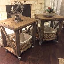 Rustic X End Table Hardware Choices Diy End Tables Rustic End Tables Rustic Furniture