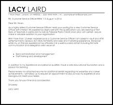 Customer Service Officer Cover Letter Sample Cover Letter Templates Examples
