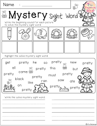 There Are 10 Pages Of Mystery Sight Word Practice Worksheets In This Product This Is Perfect For Sight Word Practice Sight Word Worksheets Free Word Practice