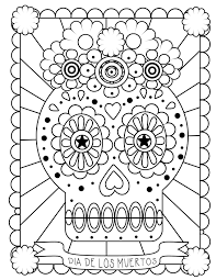 Its a 3 day celebration. Free Printable Day Of The Dead Coloring Pages Best Coloring Pages For Kids