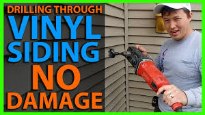 Is there anything else i need to. How To Drill A Large Hole Through Vinyl Siding Without Tearing It Youtube