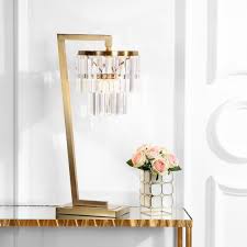Lights Camera Action This Glamorous Contemporary Table Lamp Was Inspired By Opulence And Sophistication Chandelier Table Lamp Gold Table Lamp Led Table Lamp