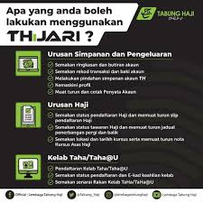 Adakah saya boleh membuat semakan dan mencetak semula slip pendaftaran haji saya? Official Lembaga Tabung Haji Pelbagai Perkhidmatan Ditawarkan Menerusi Thijari Daftar Sekarang Tabunghaji Thijari Facebook