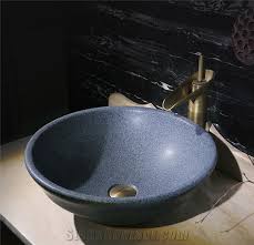 g654 middle grey granite round basin