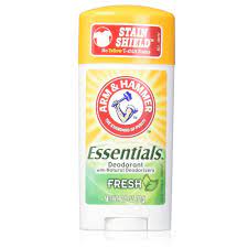 Amazon Com Arm Hammer Essentials Natural Deodorant Fresh 2 5 Oz Pack Of 18 Beauty