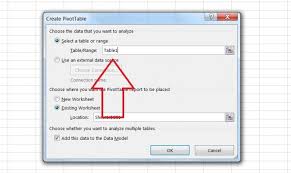 how to create a pivot table based on multiple tables in