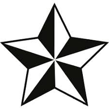 Druckvorlage für zwei große sterne (ca. Vorlage Stern