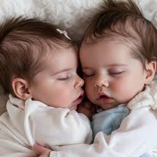 Lifelike Reborn Twins Boy and Girl 12'' Real Lifelike Baby Sleeping Reborn  Doll Silicone Vinyl Newborns Debbie and Deborah by Dollreborns®