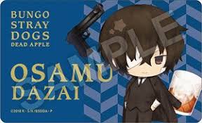 Dazai osamu) is a fictional character featured in the manga series bungo stray dogs by kafka asagiri and sango harukawa. Charatoria Decoration Jacket Bungo Stray Dogs Dead Apple Osamu Dazai Black Age Ver Anime Toy Hobbysearch Anime Goods Store