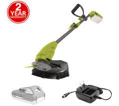 Sun joe's 40v ion series features pole saws, leaf blowers, lawn mowers, pressure washers, and more, all powered by the same 40v battery. Sun Joe 24 Volt Cordless 10 Stringless Grass Trimmer Kit Qvc Com