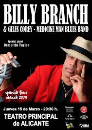 Sociedad del Blues de Alicante: Billy Branch en el Teatro Principal con  Giles Corey