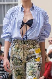How to Make the Visible Bra Trend Work at Work - theFashionSpot