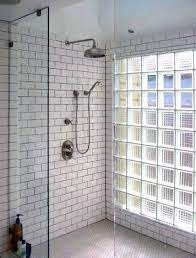 Modern bathroom with glass block shower walls. Top 50 Best Glass Block Ideas Obscured Light Designs