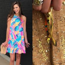 Margot Swing Dress Lilly Pulitzer Summer 2017 Goombay Smashed Pink Bee Greenville Sc Dresses Swing Dress Dress Lilly