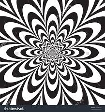 Art Black And White Optical Illusion Images Infinite Flower Optical Illusion Design Black Stock Vector Flower Prints Art Op Art Optical Illusions Art