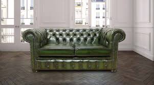 Featuring a classic design with traditional jack 84 vintage black brown faux leather modern tuxedo tufted sofa. 2 Seater Green Antique Leather Chesterfield Sofa Designersofas4u