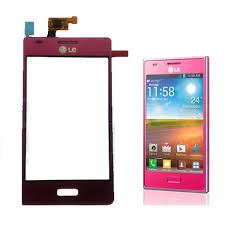 ✓ Tactil con marco LG Optimus L5 E610 Rosa