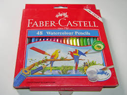 Faber Castell 48 Pc Watercolor Pencils Color Chart