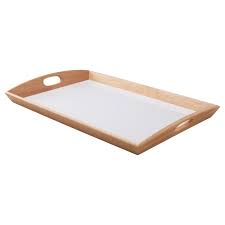 Burrow bento coffee table $ 495.00 Klack Tray Rubberwood 38x58 Cm Ikea