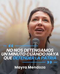 Mayra Mendoza: "No nos detengamos un minuto cuando haya que defender la  Patria"  https://www.infoquilmes.com.ar/noticias/54370-mayra-mendoza-quot-no-nos-detengamos-un-minuto-cuando-haya-que-defender-la-patria-quot-/