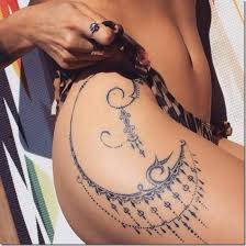 Minimalist lotus flower tattoo on the hip tattoo. Seductive Hip Tattoos For Ladies Nexttattoos