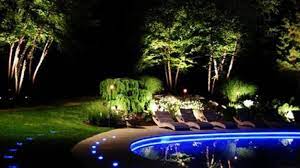 30 Diy Lighting Ideas At Night Yard Landscape With Outdoor Lights Landscape Lighting Design Rustic Garden Lighting Outdoor Landscape Lighting