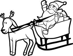 These alphabet coloring sheets will help little ones identify uppercase and lowercase versions of each letter. Santa On Sleigh With Reindeer Coloring Page Online Coloring Pages
