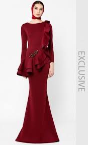 Grace of love delaila kurung juwita kurung ruhila kurung zara kurung. Kurung Seremban In Maroon Woo Fiziwoo Peplum Long Dress Muslimah Dress Fashion Dresses